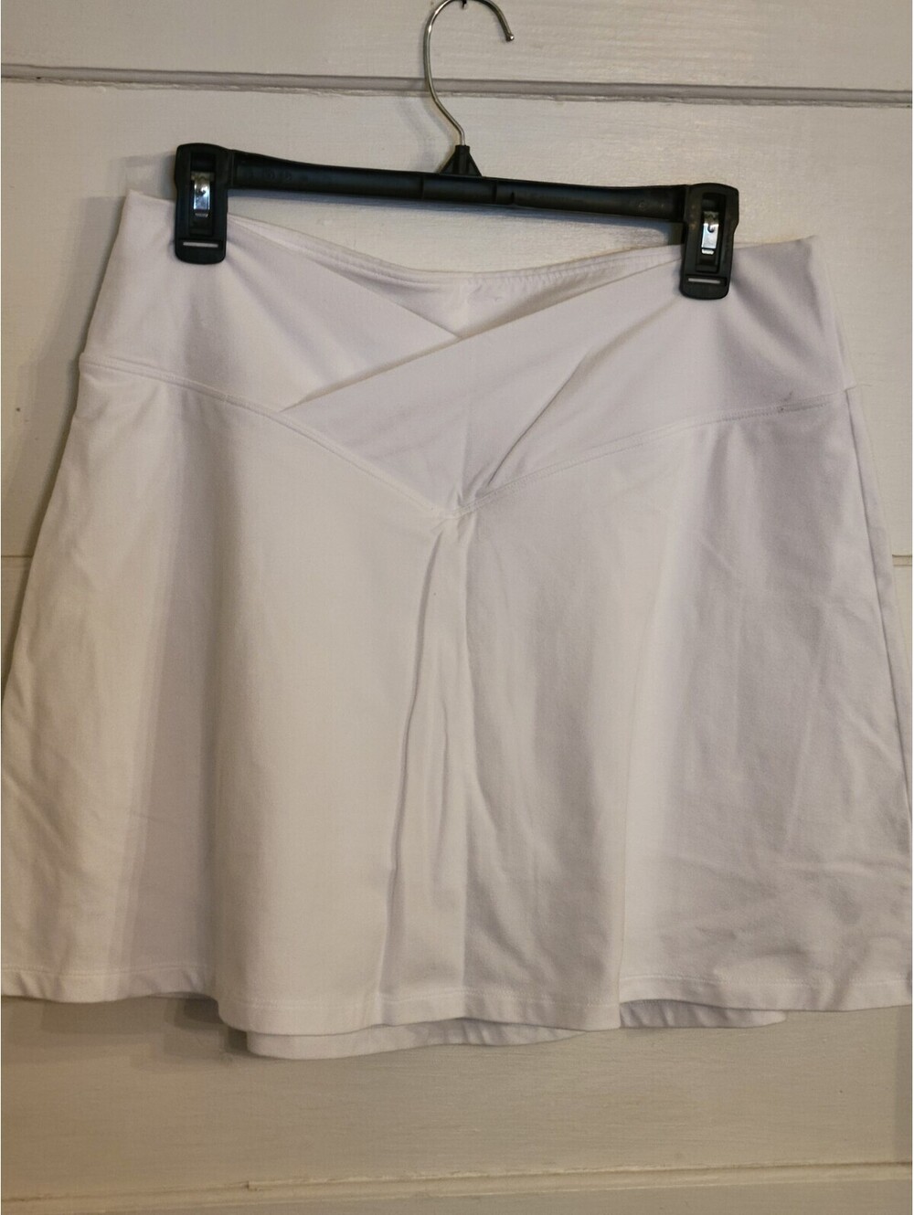 Victoria's Secret PINK Pull On Cross Waist Tennis Skort Skirt Shorts White Sz XL